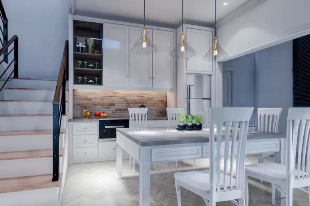 jasa-desain-interior-kitchen-bu-sandra-ruagmakan-tangga
