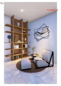Ibu Anna Design interior ruang tamu sofa
