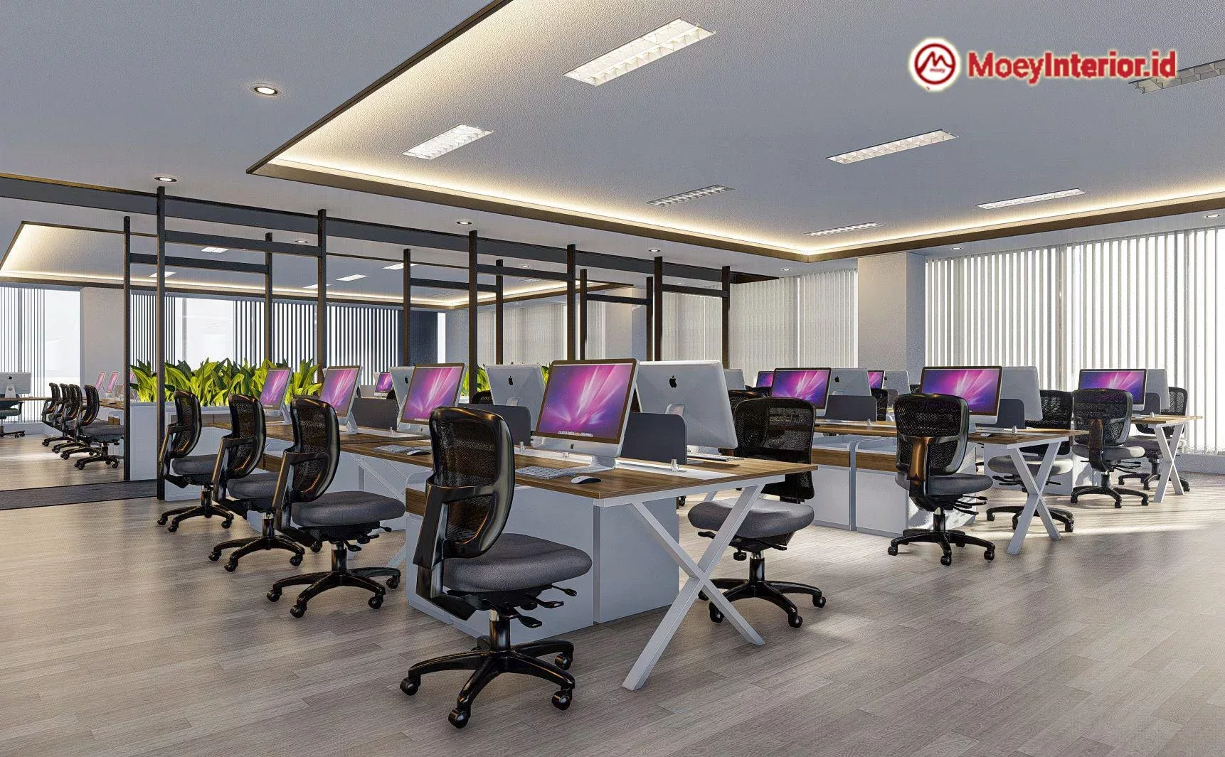 Kementrian-Agama-Detail-Design interior ruang kerja tampak