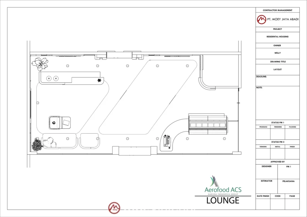 Denah Interior Kantor ACS Aerofood01