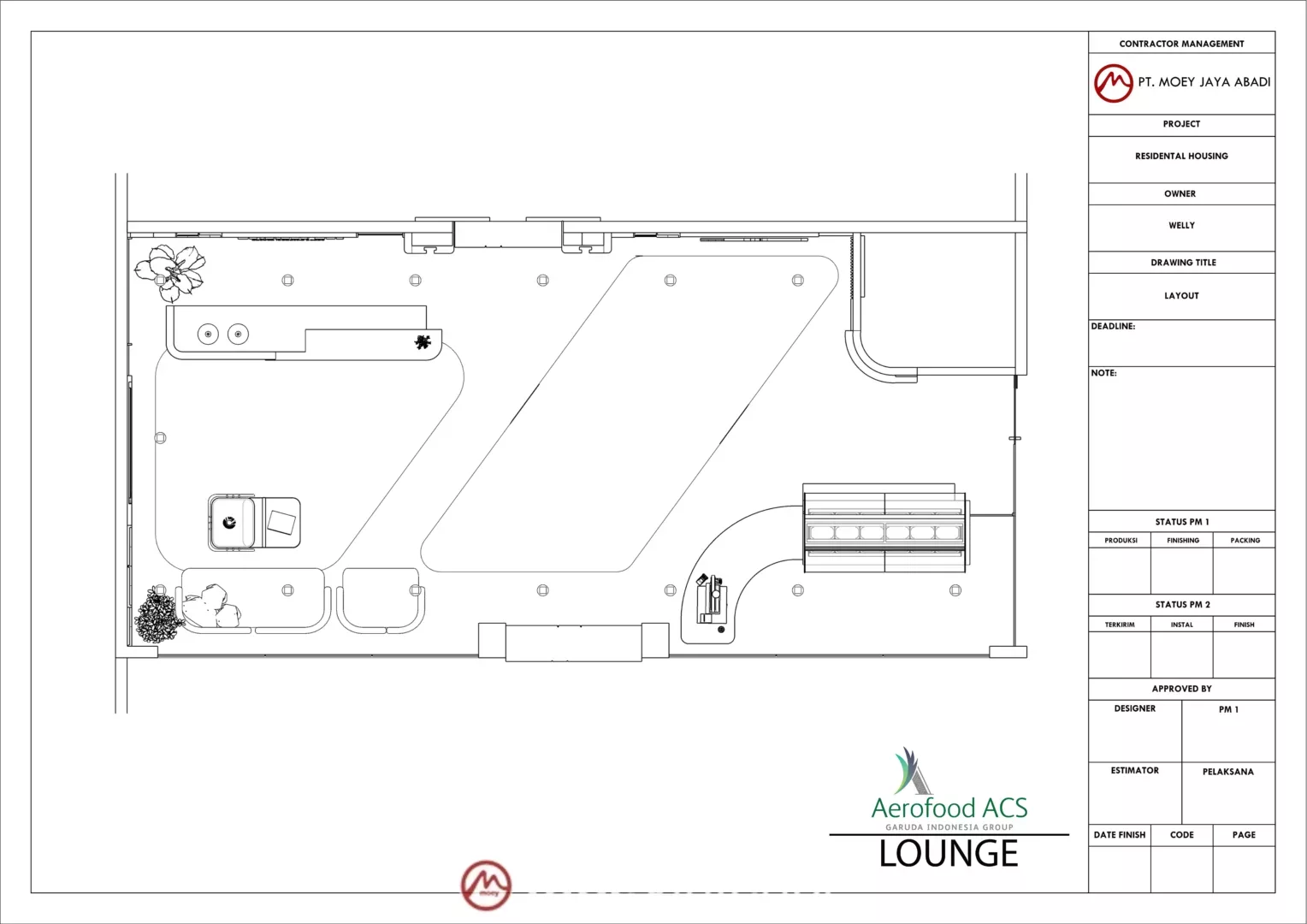 Denah Lounge Aerofood ACS