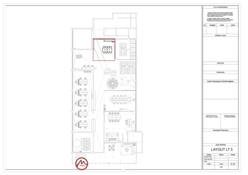 DESAIN INTERIOR KANTOR KEMENAG GEDUNG ISPEKTORAT LT 3,4,5