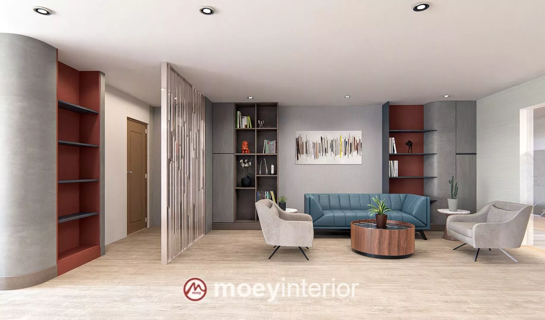 Lounge & Breakout Area – Ruang santai antara area kerja
