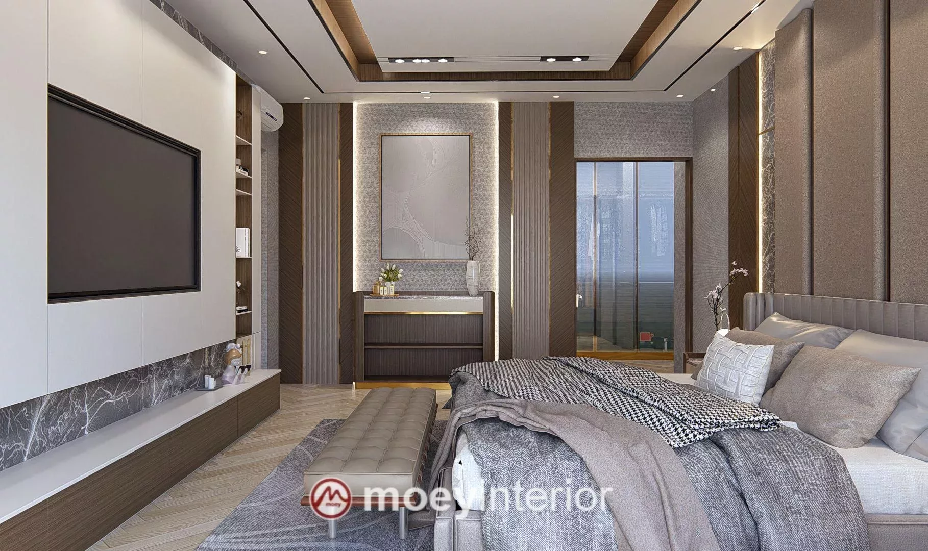 Master bedroom sudut samping Bu Maya Enchante