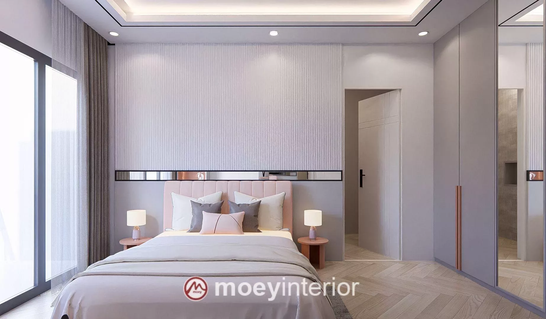 Kamar tidur utama kedua Bu Maya Enchante