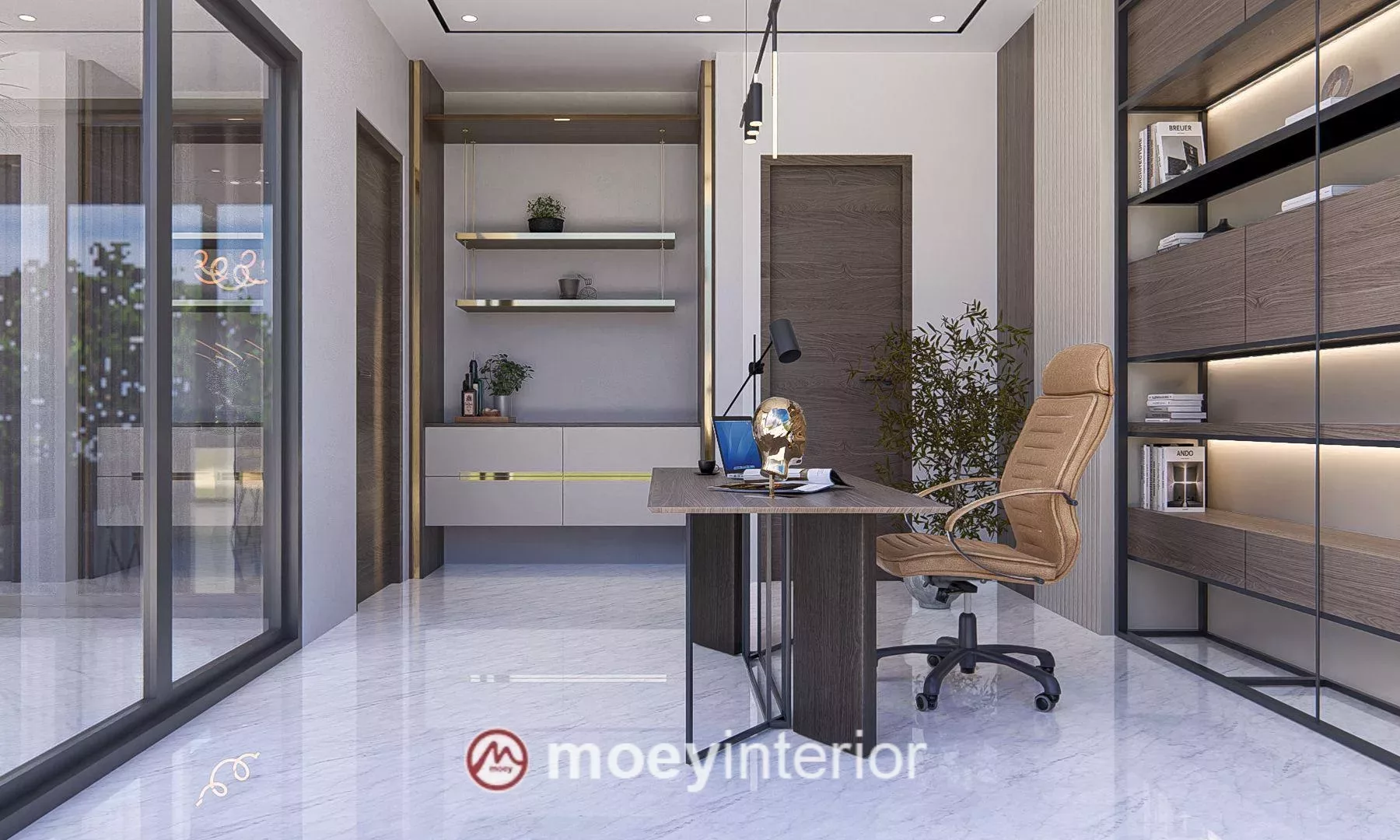Working area Bu Maya Enchante sudut samping