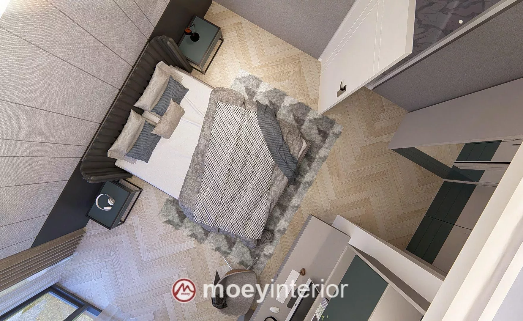 Master bedroom tampak atas Bu Maya Enchante