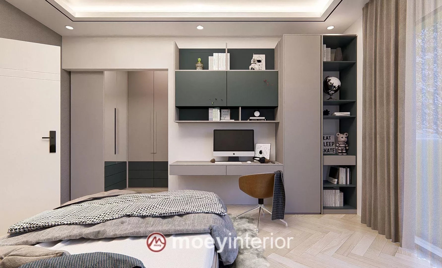 Interior kamar tidur Bu Maya Enchante