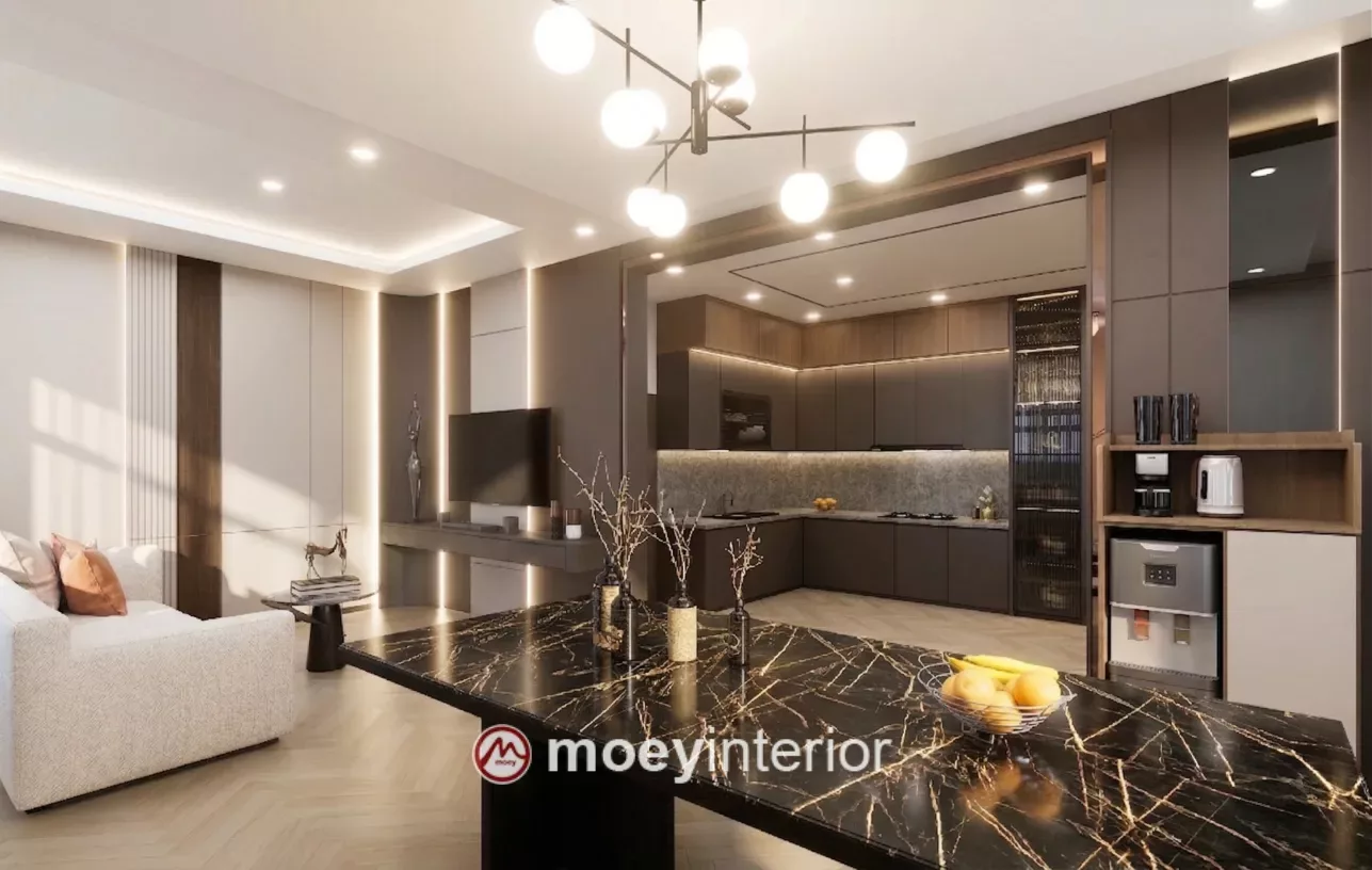Interior Kitchen dan Meja Makan Pak Hendri
