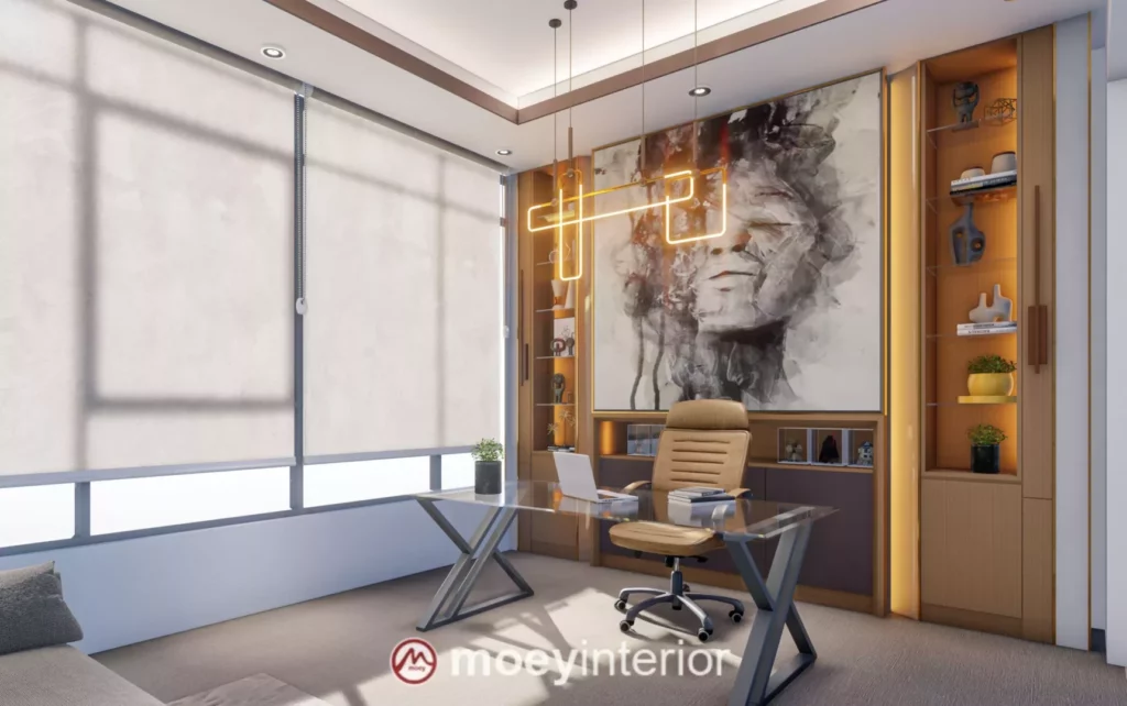 jasa interior kantor ruang kerja manager desain